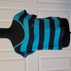 Super Cute Blue Stripped Hollister Top Size Medium.